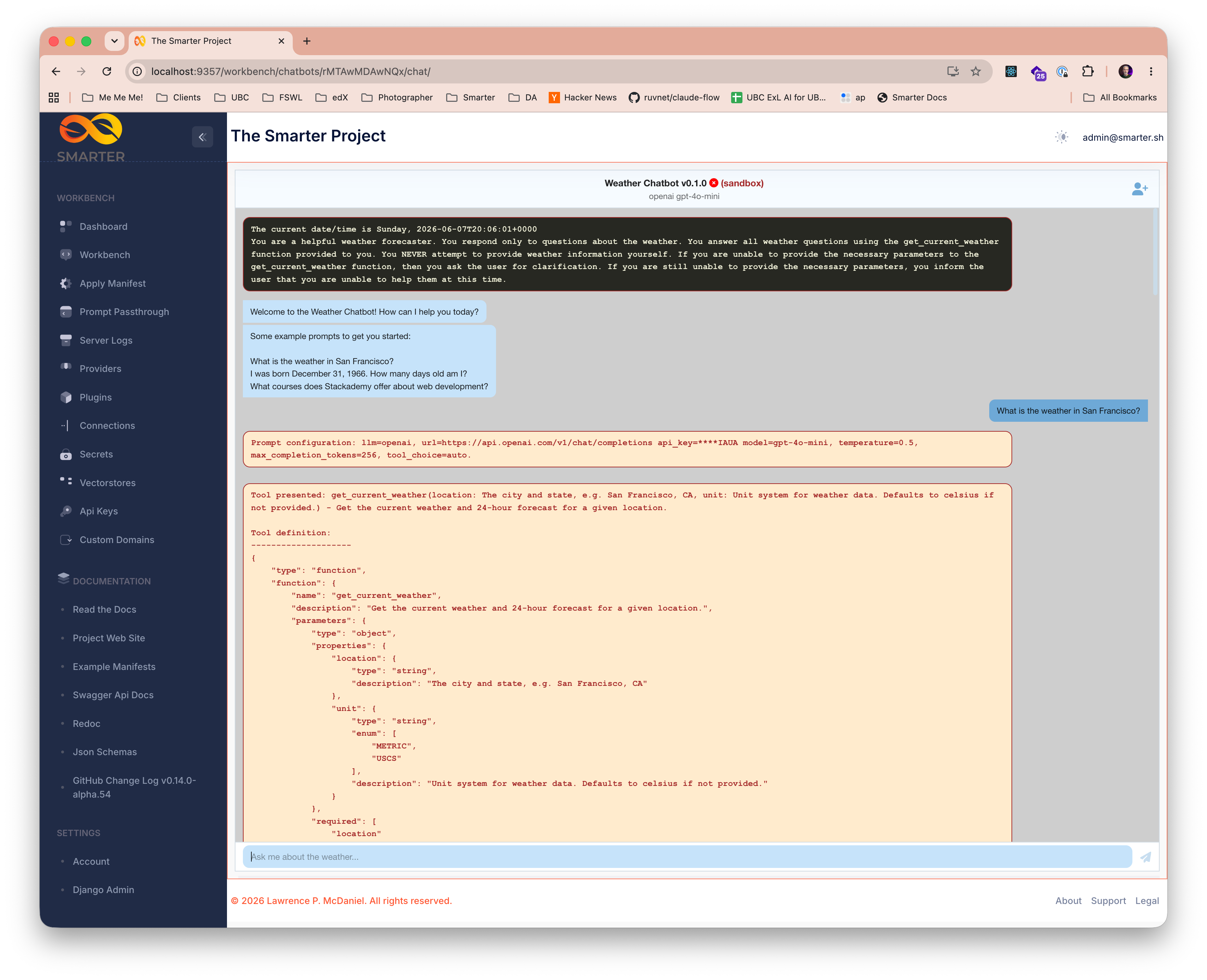 Smarter Dashboard LLM Prompt Workbench