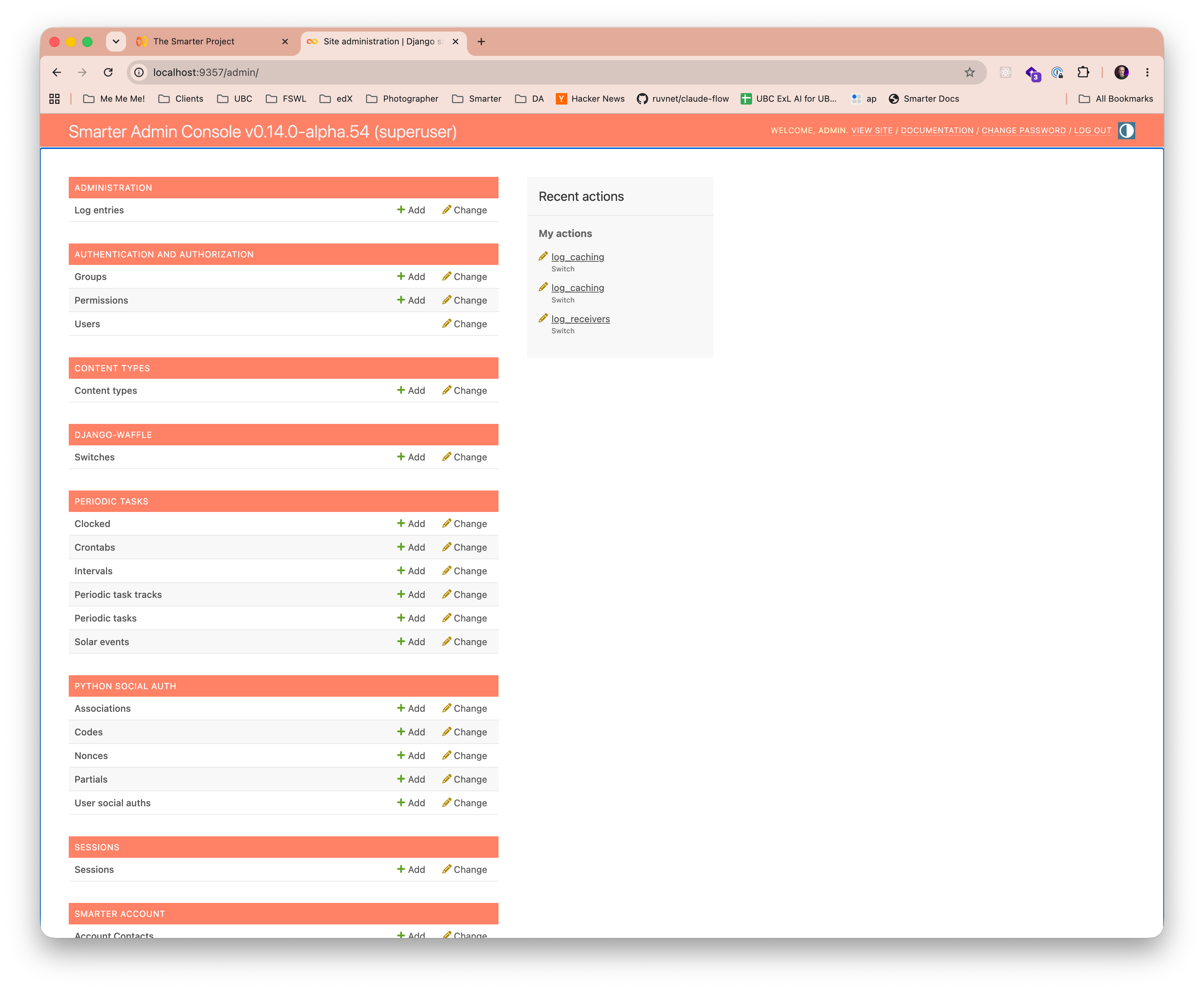 Django Admin Console